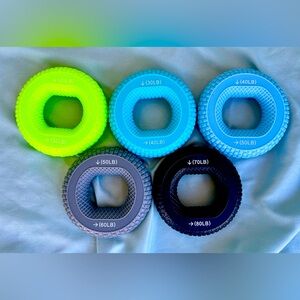 Circular Hand Tension Grips for Strengthening of Hands, Wrists and Forearms.